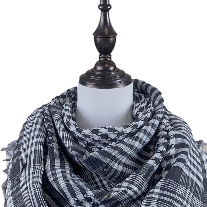 OXXGGKAO Khăn Shemagh Keffiyeh Palestine Khăn Choàng Nam Nữ Khăn Choàng Quấn Shemagh Khăn