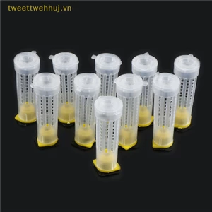 Tweehuj Set 10 Cốc Dụng Cụ Nuôi Ong Chúa Lăn Lồng Nuôi Ong vn