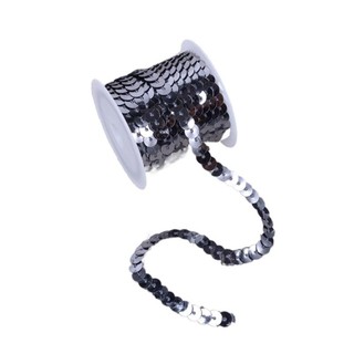 INENK Viền Sequins, 5M Loose Paillettes, Đầy Màu Sắc Sáng Bóng Tròn 6mm Trang Trí Hàng Thủ Công Vải Phụ Kiện / Túi / Quần Áo