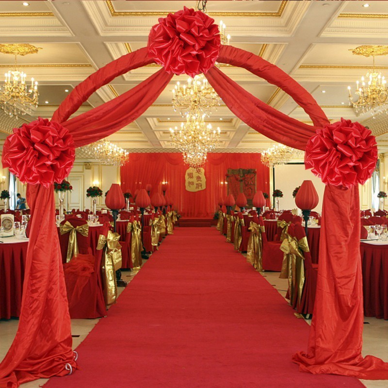 Bóng Ruy Băng Lớn Đa Năng Cắt Hoa Đỏ Trang Trí Tiệc Cưới / Lễ Kỷ Niệm