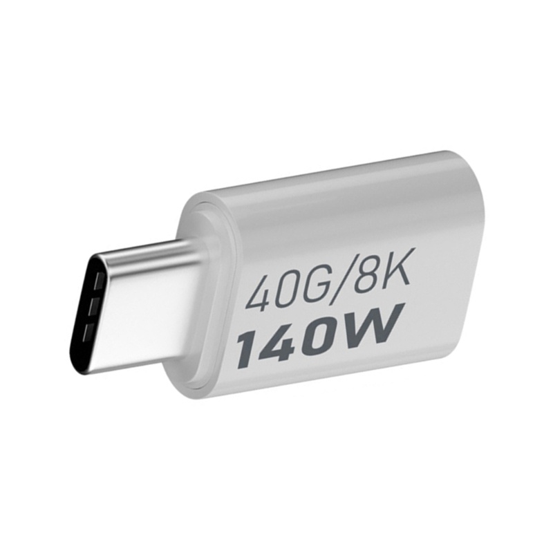 Bộ chuyển đổi char Type-C 140W 40G 8K Đầu nối UsbC cho máy tính xách tay Điện thoại thông minh và máy tính bảng Sạc tốc độ và truyền dữ liệu