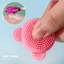 FAVORITEGOODS Silicone Applicator, Tay Cầm Dài Gấu Mặt Bàn Chải, Dễ Thương Hai Đầu Đa Năng Da Mặt Làm Sạch Dụng Cụ Trang Điểm Nữ