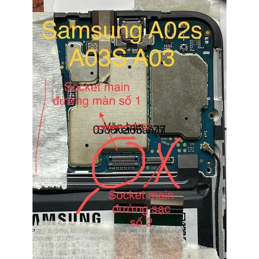 chân socket sam sung a02s/a03s/a03 đường màn