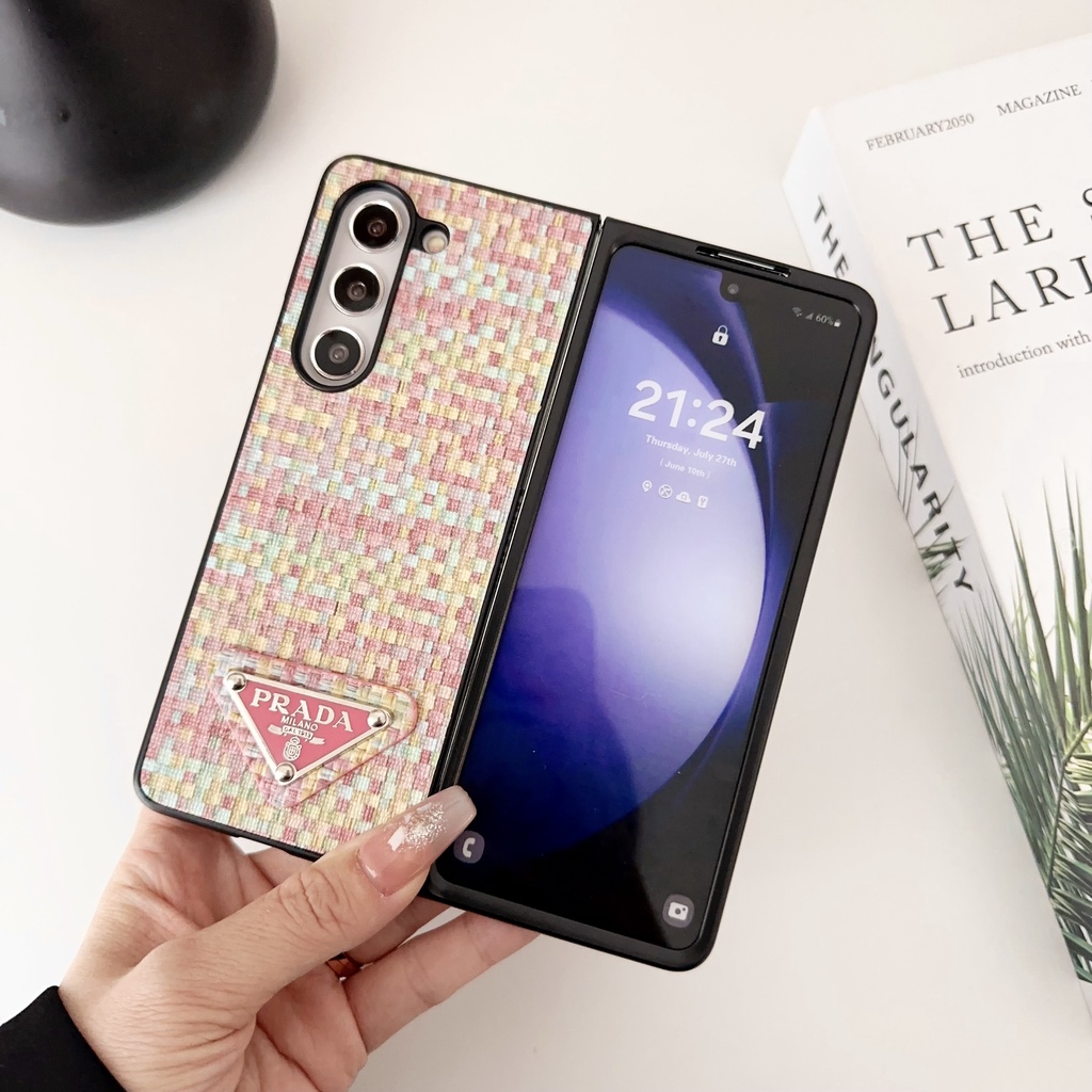 Dành Cho Samsung Galaxy Z Fold 2 3 4 5 6 7 Họa Tiết bện sành điệu Ốp Lưng Có Thể Gập Lại Thiết Kế Độc Đáo Và Sang Trọng Cho Galaxy Z Fold7 Vỏ Điện Thoại Chống Sốc Vỏ Bảo Vệ