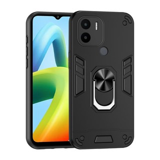Ốp Điện Thoại Cứng Viền TPU Dẻo Mỏng Nhẹ Kèm Giá Đỡ Nhẫn Từ Tính Chống Sốc / Rơi Cho Redmi A1 Plus / A2 Plus