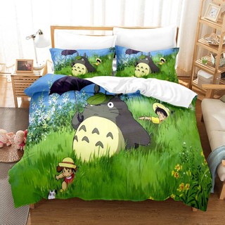 G13 Phim Hoạt Hình Dễ Thương Totoro In Kỹ Thuật Số Bộ Chăn Ga Gối Chăn Ga Gối Nhà Phòng Ngủ Phù Hợp Với Trang Trí Nhà G13