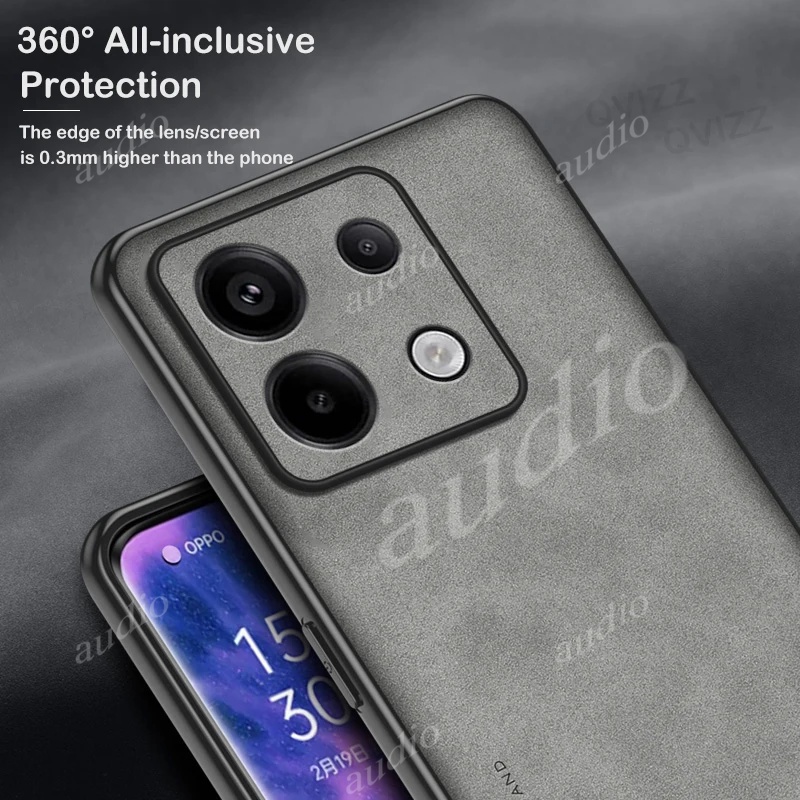 Dành Cho Poco m6 Pro M6Pro 4G 2024 Ốp Lưng Da Cừu Da Cao Cấp Cho Poco m6 Pro 6M Pro PocoM6 Pro PocoM6Pro 4G Da Từ Tính Xe Đứng Tấm Silicon Mờ Điện Thoại