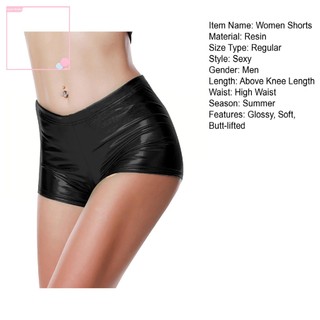 (Superbaby) Quần Short Giả Da Mini Dáng Ôm Nâng Mông Lưng Cao Thoáng Khí Gợi Cảm Mặc Hàng Ngày Cho Nữ Club Dance Club Đông Nam Á
