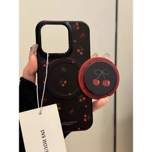 Ốp lưng thời trang Hàn Quốc và Nhật Bản đơn giản retro nơ hoa anh đào phù hợp cho iPhone 16, Apple 15 Pro Max, mới 14 Pro, vỏ bảo vệ cho phụ nữ 13