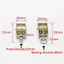 Ròng rọc di chuyển JUIC 1 chiếc, Ròng rọc sứ hợp kim kẽm 43 / 58 / 86mm, Bánh xe đơn / đôi Kim loại Mini Giải quyết nâng