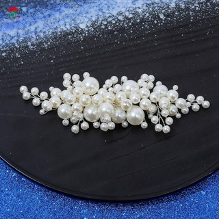 Kẹp tóc ngọc trai thanh lịch Barrettes Mũ hợp kim cầm ổn định có ngọc trai giả