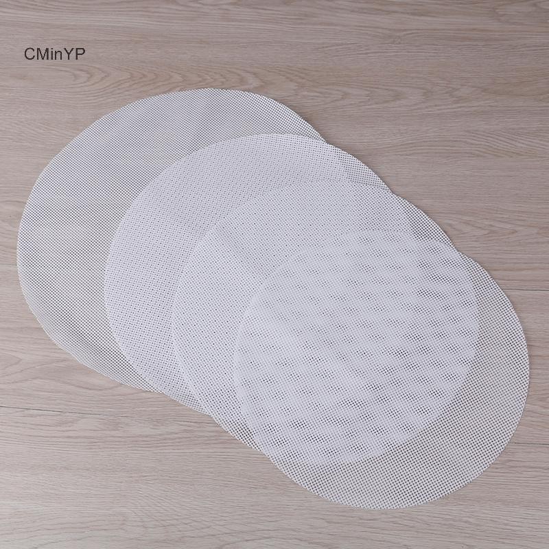 Cminyp Tròn Chống Dính Silicon Lưới Vải Nướng Bánh Lót Hấp Miếng Lót Bánh Bao Buns Thảm Glory