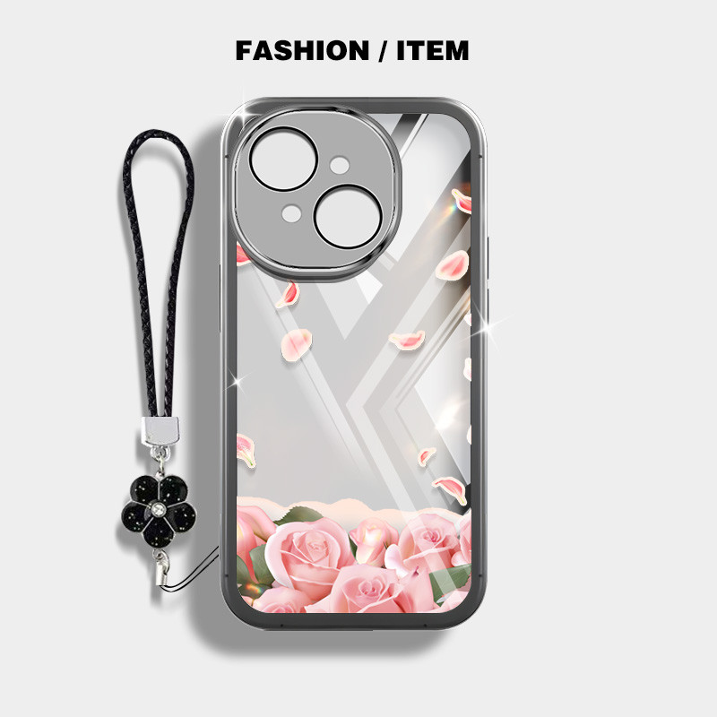 Ốp Điện Thoại YBD INS Style Cho ITEL A50C A90 Tecno Spark Go 1S Spark Go 1 Tecno POP 9 4G Spark Go 2025 KL4h Họa Tiết Cánh Hoa Hồng Siêu Đẹp