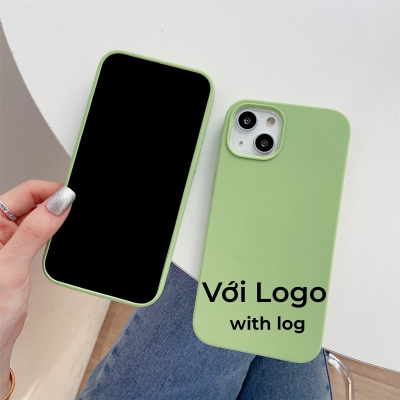 Ốp điện thoại silicon đầy đủ Matcha / Xanh lá cây cho iPhone 17 / 16 / 15 / 14 / 13 / 12 / 11 / Air / Pro Max Xs Max Xr 7P 8Plus mini Plus 7 8 6SP 6S