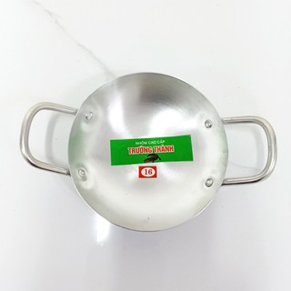 Chảo nhôm 2 quai lòng sâu – Loại dày cao cấp – Size 16–30 – Trường An VN