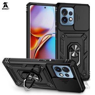 Dành Cho Motorola Moto X40 / Edge 40 Pro / Edge Plus 2023 / Edge 2022 Ốp Lưng Có Nắp Camera Trượt Chống Rơi Chịu Lực Bảo Vệ Vòng Xoay Chân Đế Mỏng Vỏ Điện Thoại