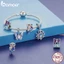Bamoer Mặt Dây Chuyền Bạc sterling 925 Hình Bướm Mặt Trời Mắt Quỷ Màu Xanh Dương Tím Ma Thuật diy Sưu Tập Thế Giới Ma Thuật BSC935