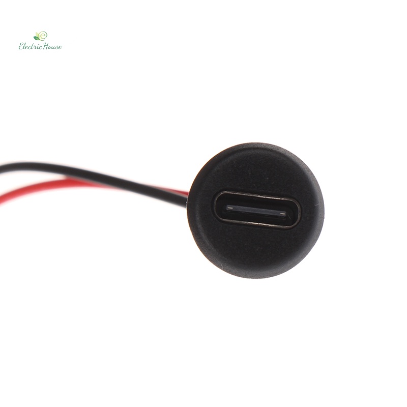 Ổ Cắm Sạc usb type-c 2pin ph2.0 Kiêm Ổ Cắm Điện Chống Nước Kèm Dây Cáp jst m