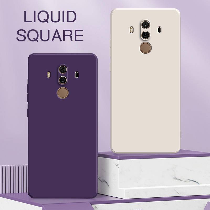 Sang Trọng Ốp Điện Thoại Silicon Dẻo Hình Vuông Cho huawei mate 20x 20 10 9 lite pro 4g 5g