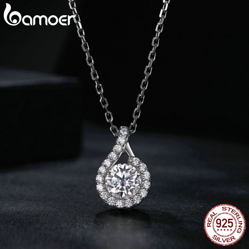 Bamoer Vòng cổ Bạc 925 Thời Trang Cho Nữ MSN024