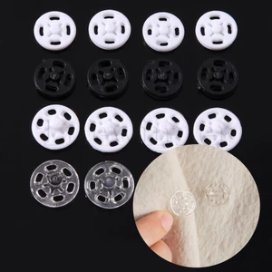 Fasters Set 30 Nút Bấm Bằng Nhựa abs Trong Suốt Chống Chói Dùng Để May Túi Xách / Áo Sơ Mi / Áo Sơ Mi diy