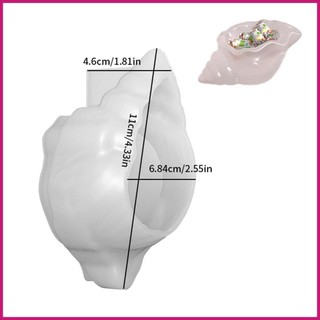 Khuôn Silicon Hình Vỏ Sò / Ốc Xà Cừ Có Gương Lập Thể