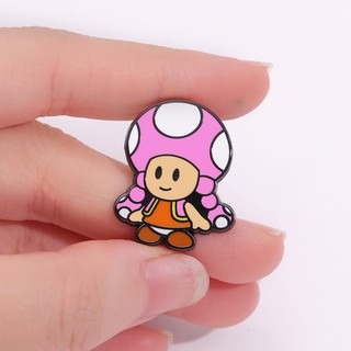 Huy Hiệu Cài Áo Hình Cây Nấm / Khủng Long Trong game peripherals mario Mendamel
