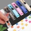 Dụng cụ đẩy kẹp ESSENCEH, Kẹp đẩy tay bằng kim loại có thể tái sử dụng, Dụng cụ bấm tài liệu không dấu vết chất lượng cao Văn phòng phẩm