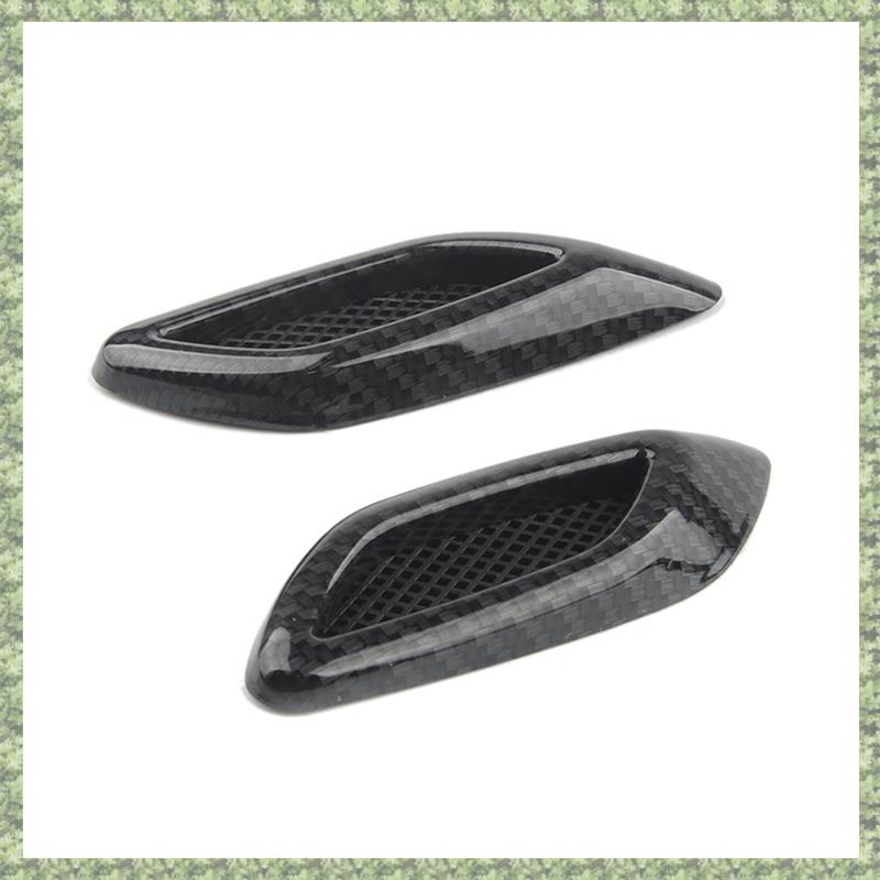 FENDER Set 2 Miếng Dán Trang Trí Lỗ Thông Gió Xe Hơi Bằng Sợi carbon Cao Cấp Ốp