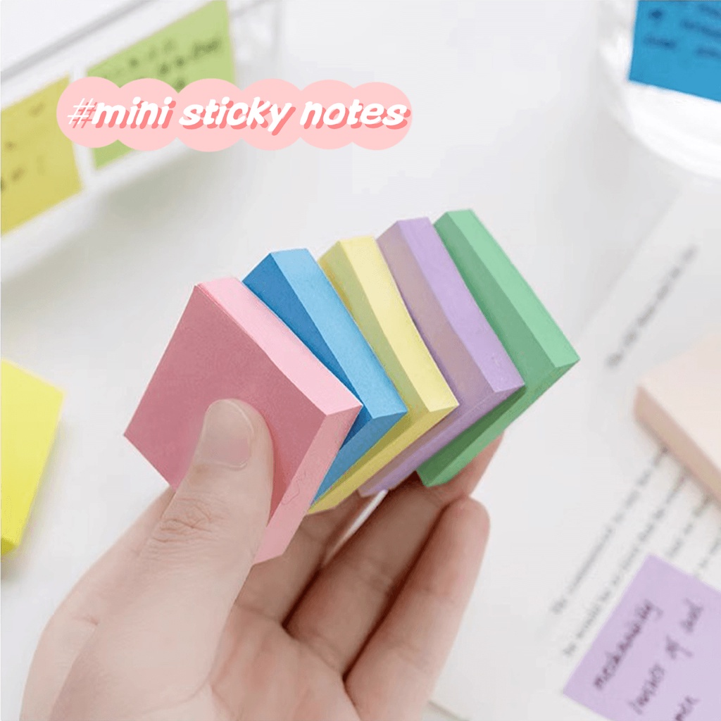 Giấy Dán Ghi Chú mini Hình Vuông Nhiều Màu Đa Năng wj485 | Shopee Việt Nam