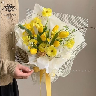 MEOWU Cuộn Lưới Thô Lưới Cứng Bó Hoa Trang Trí Giỏ Quà, Hoa Đẹp Kích Thước 50 cm