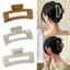 Yoo 4Inch Lớn Vuốt Tóc Kẹp Cho Tóc Dày Hình Chữ Nhật Hàm Kẹp Vuông Kẹp Tóc Chống Trơn Trượt Phụ Kiện Tóc Cho Nữ