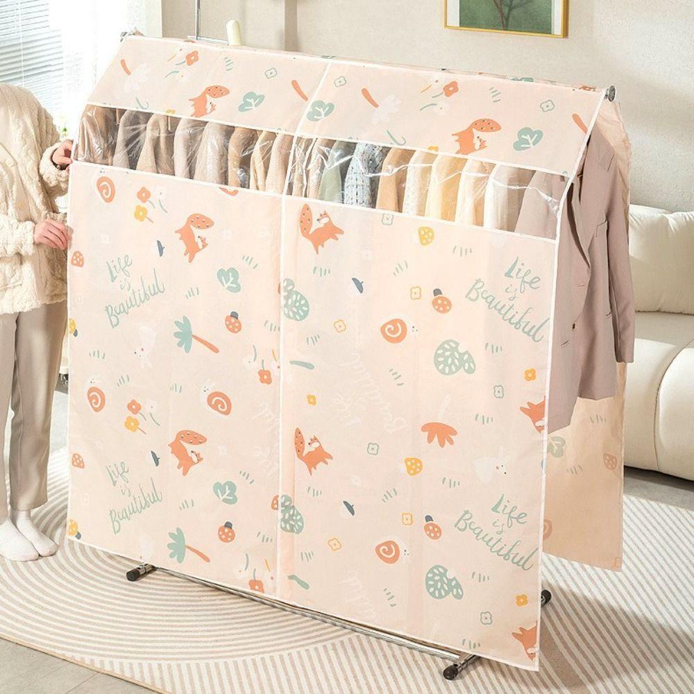 BAMBOOB Bọc phủ che bụi quần áo, túi bảo quản dày chống bụi, dung tích lớn, chống thấm, treo tủ đồ tổ chức