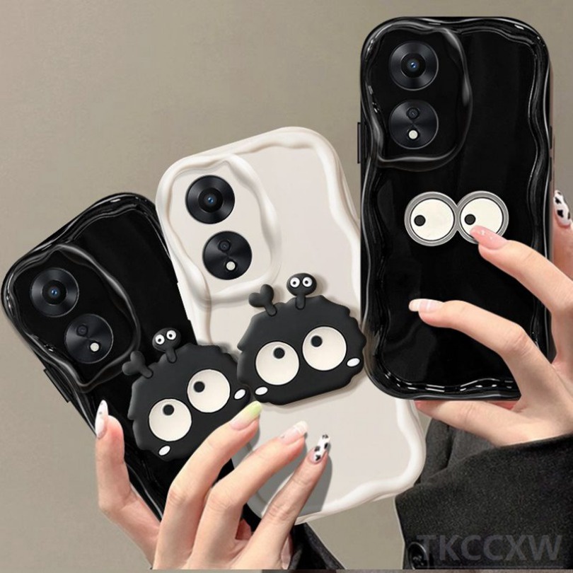 Ốp Điện Thoại Mềm Viền Cong Họa Tiết Đôi Mắt Hoạt Hình 3D Cho Realme GT2 GT5 GT3 GT Neo 2T 3 5 SE GT Neo Flash GT Master Edition