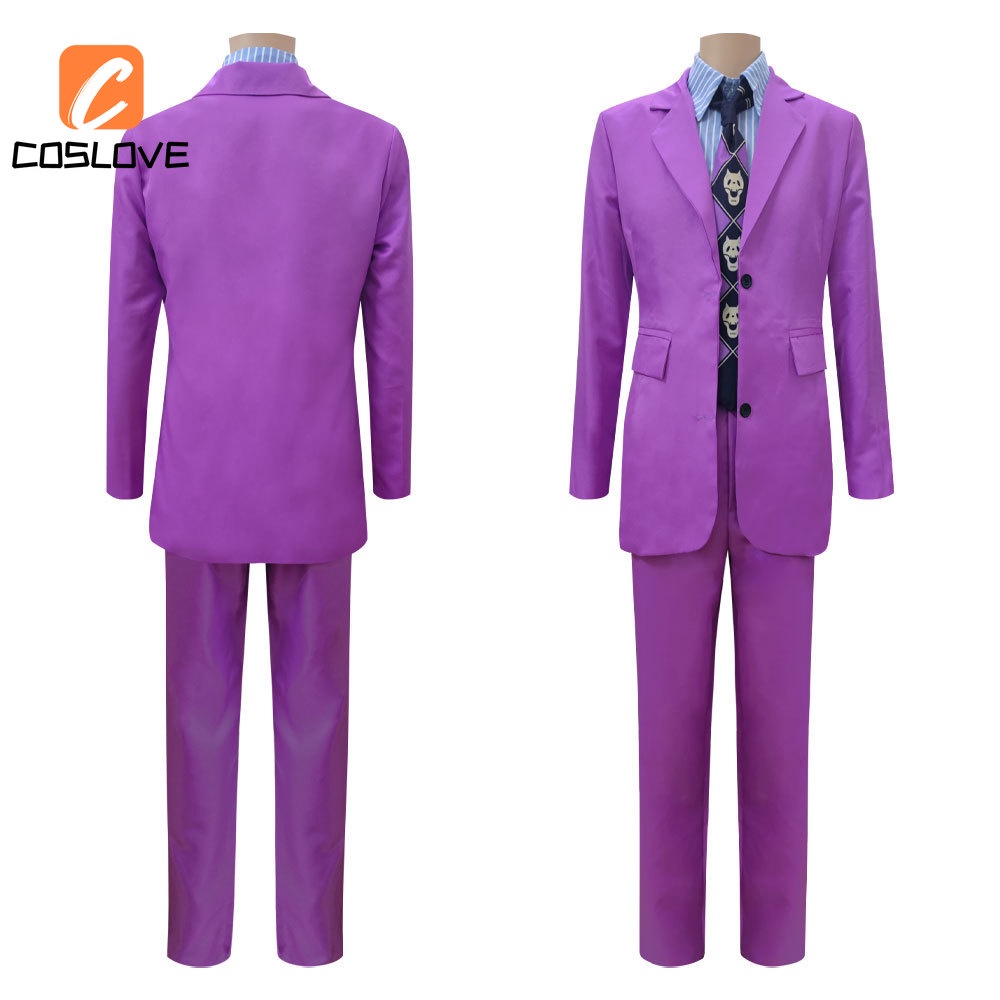 Bộ Trang Phục Cosplay Nhân Vật Yoshikage Kira Màu Tím Trong Jojo 'S Bizarre Adventure