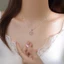 Thời Trang Sao Necklace Titan Thép Necklace Hàn Quốc Bạc Necklace Ngọt Mát Vòng Cổ Cô Gái Quà Tặng