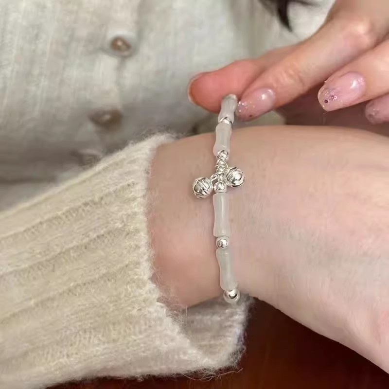 Vòng Đeo Tay May Mắn Bằng Tre Có Thể Điều Chỉnh Kích Thước Hình Lá Tre May Mắn Phong Cách Trung Hoa Thời Trang Cho Nữ
