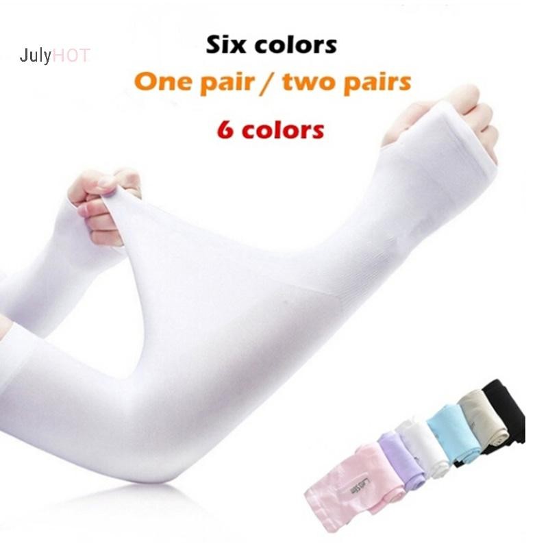Julyhot Làm Mát Cánh Tay Tay Bao UV Chống Nắng Bóng Rổ Golf Thể Thao Thể Thao Massivedeals
