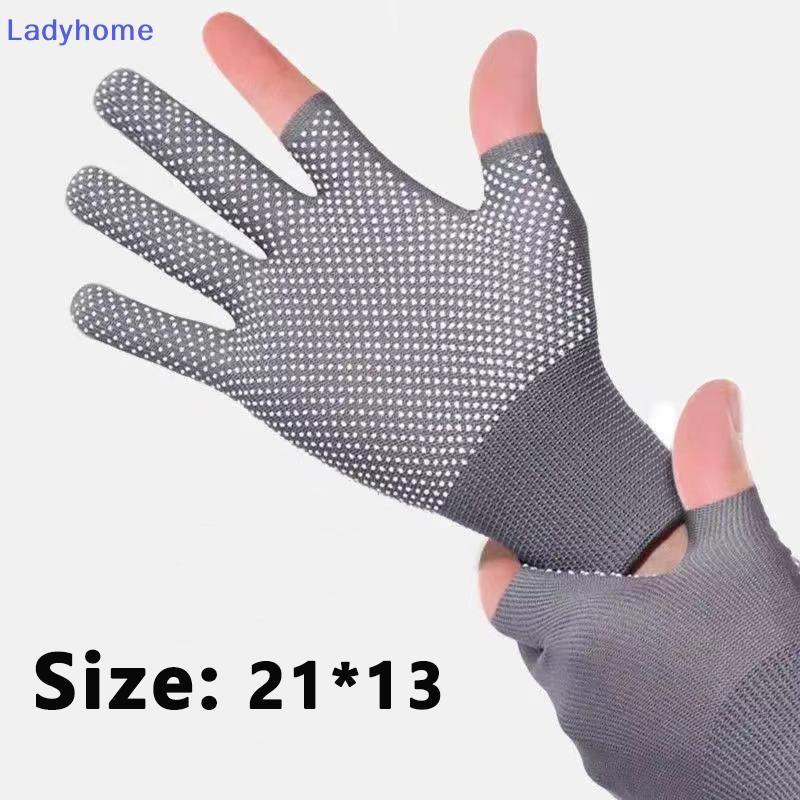 Găng tay đi xe đạp chống trượt Lady Glue-dot dành cho nam, ngoài trời, màn hình cảm ứng hai ngón Găng tay mỏng VN