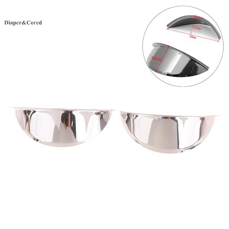 DIAPER & CORED 1 Cái Đa Năng Chrome Kim Loại Xe Tay Ga Đèn Pha Chống Mưa Bao 5.75 "/ 7" Cho Cafe Racer Xe Máy Tấm Che Đèn Trước YTH