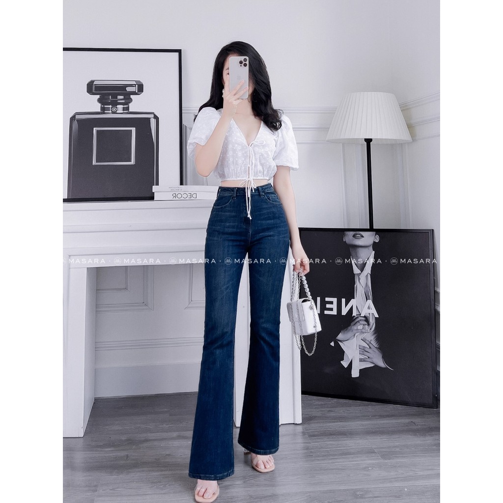 ÁO THÔ THÊU CROPTOP TRẮNG TRẺ TRUNG