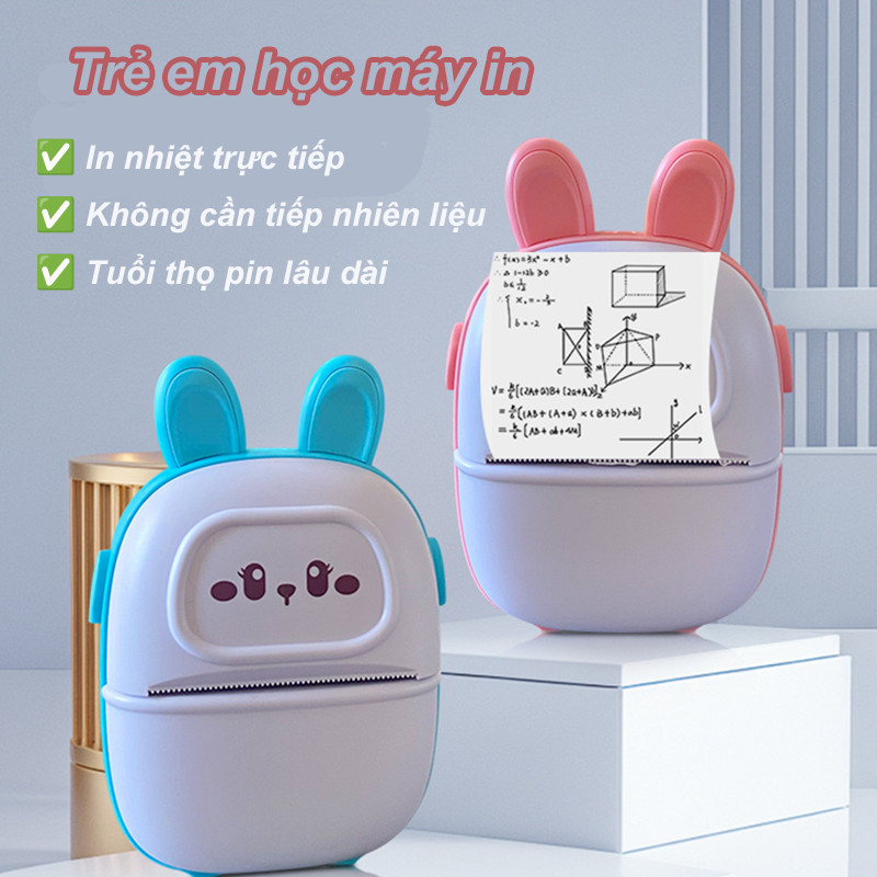Máy in nhãn nhiệt cầm tay Mini,Máy in bỏ túi Bluetooth không dây,Android IOS Điện thoại Máy in ảnh Máy tạo nhãn