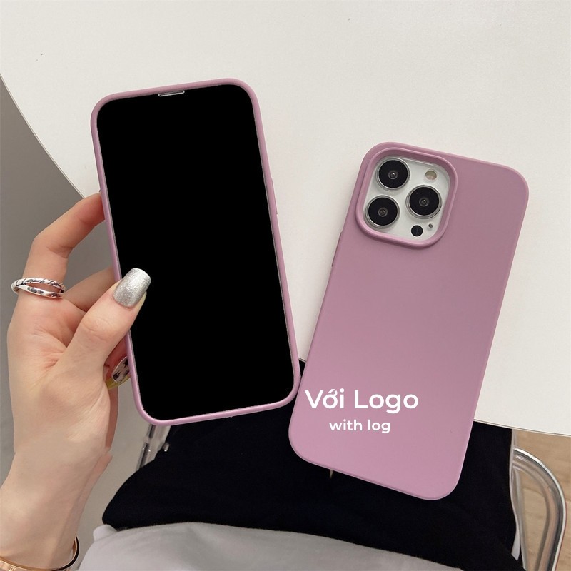 Vỏ điện thoại silicon Lucky Purple toàn diện cho iPhone 17 / 16 / 15 / 14 / 13 / 12 / 11 / Air / Pro Max Xs Max Xr 7P 8P mini Plus 7 8 6SP 6S