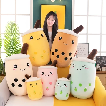 🥤Gấu Bông Gối Ôm Gối Nhồi Bông Hình Ly Trà Sữa Trân Châu Độc Đáo Gấu Bông Vịt Bông Gấu Bông Rẻ Gối Con Vịt Thú Nhồi Bông đồ Chơi Nhồi Bông BORAMMY
