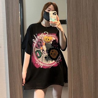 Áo thun ngắn tay in thời trang dành cho nữ mùa hè mới phong cách Hàn Quốc cổ tròn