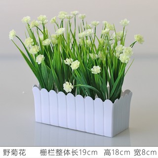 Chậu hàng rào chữ nhật trồng hoa nhựa, chậu hàng rào màu, chậu trồng cây thủy canh ban công ngoài trời