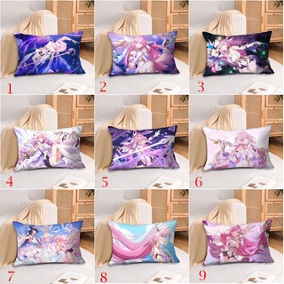 Vỏ gối Honkai Impact 3 Elysia Vỏ gối Sofa Polyester in một mặt Trang trí nhà cửa (Không có lõi)