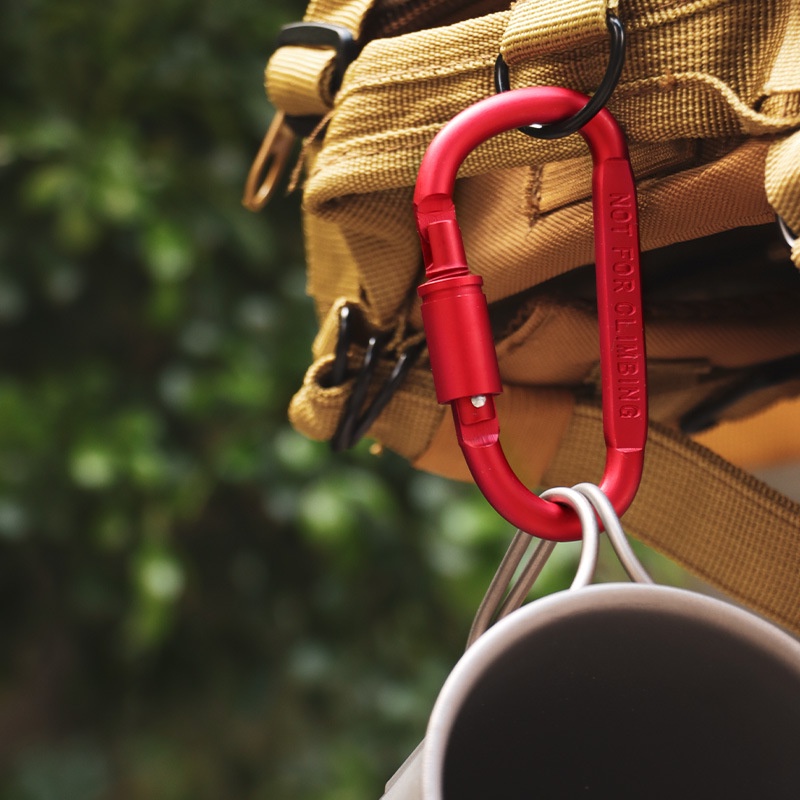 Móc Khóa carabiner Chữ d Bằng Hợp Kim Nhôm Nhiều Màu