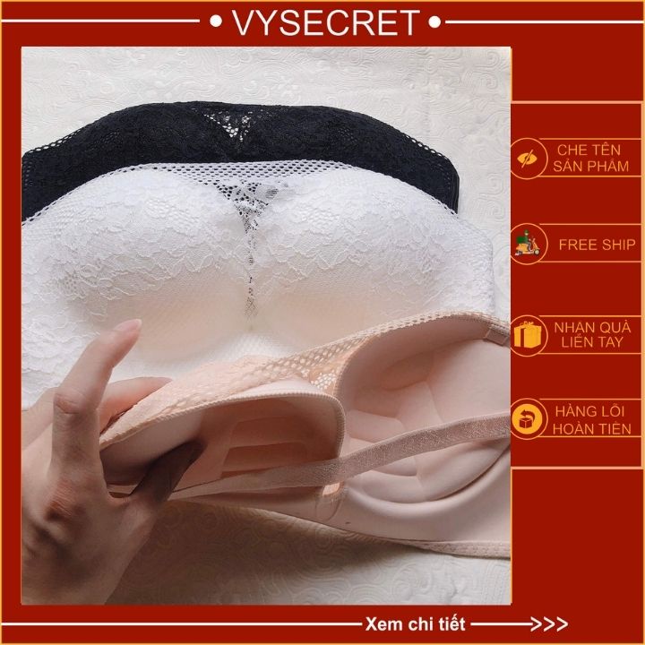 Áo lót A009 ren ⚡ freeship ⚡áo quây ngực đệm dày chống tụt,tạo khe nâng ngực siêu đỉnh