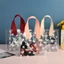 Túi Tote BORAGETE, Túi mua sắm trong suốt có tay cầm, Túi quà tặng cầm tay PVC Little Daisy